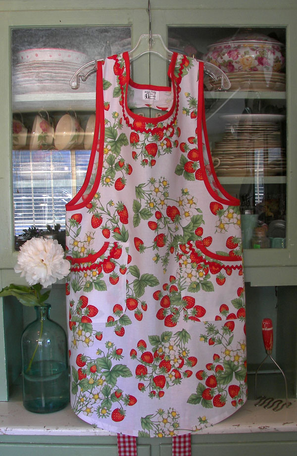 Aunt Violet in Strawberry Harvest