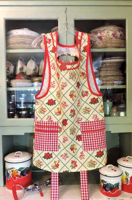 old fashioned fruit on yellow